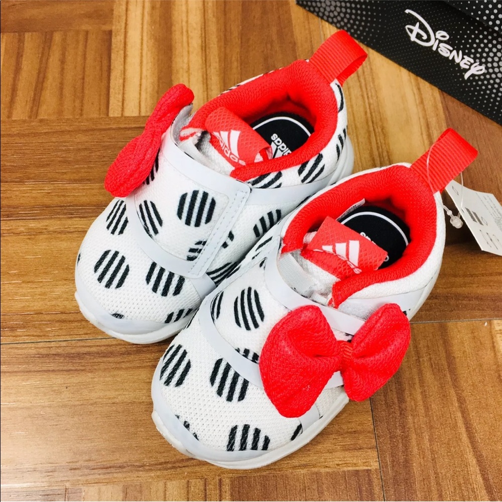 NEW Adidas x Disney Minnie Mouse Toddler Girl Shoe - Picture 6 of 8